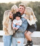 Olivaceous Beige Ribbed Bell Sleeve Crop Top - Size M