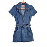 Show Me Your Mumu Denim Belted Dress- Size S