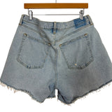 Abercrombie & Fitch The 90s Baggy Low Rise Raw Hem Denim Shorts- Size 32/14
