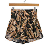 Free People Movement Olive Floral Shorts- Size M