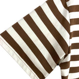 The Drop Brown/White Striped Cropped Tee- Size S (see notes)