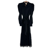 Flying Tomato Black Tulle Polka Dot Sheer Bottom Dress- Size S
