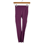 Lululemon Purple Side Pocket Leggings - Size 2 (Inseam 23")