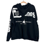Disney Black Walt Disney World Zip Up Hooded Sweatshirt- Size XL