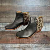 The Root Collective Black and Cream Booties- Size 6 (see notes)