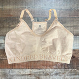 Kindred Bravely Blush Heather Pullover Racerback Nursing Bra- Size L