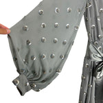 Lovers & Friends Grey and Silver Beaded and Sequin Dress - Size S (sold out online)
