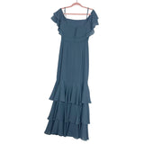WAYF Blue Ruffle Tiered Dress- Size S (see notes)