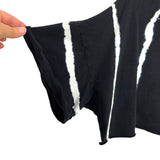 Year of Ours Black/White Tie Dye Crop Tee- Size M