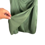 Abercrombie & Fitch Green Satin Dress NWT- Size S