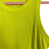 DSG Neon Yellow Ribbed Tank- Size L (see notes)
