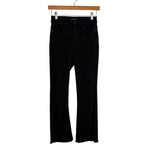 DL1961 Black Raw Hem High Rise Instasculpt Crop Bridget Boot Jeans- Size 25 (see notes, Inseam 25.5”)
