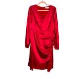 Pink Desert Red Side Ruched Dress - Size L (See Notes-Sold Out Online!)