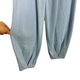 No Brand Light Blue Knit Barrel Pants - Size M (Inseam 25")