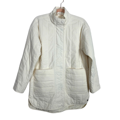 Calia Off White Deep Front Pocket Jacket - Size XS
