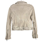 BLANKNYC Cream Leather Moto Jacket- Size S (see notes)