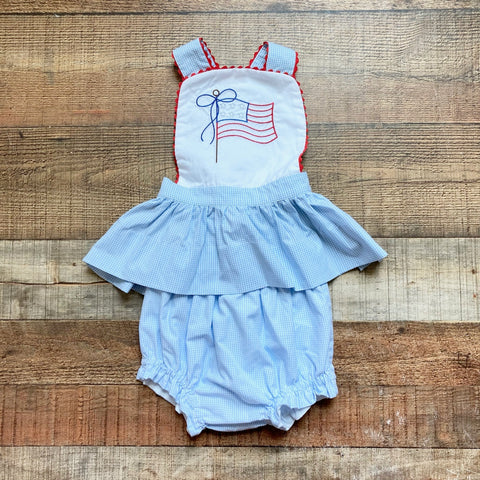 The Smocking Place American Flag Shorts Set NWT- Size 3T