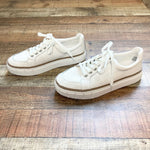 Vince Camuto White Leather Sneakers- Size 9 (Great Condition, sold out online)