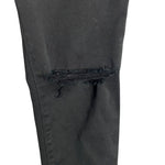 DL1961 Black Ripped Knee Raw Hem Margaux Instasculpt Ankle Skinny Jeans- Size 26 (Inseam 28”)