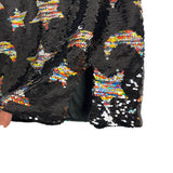 Nasty Gal Black Sequin Star Print Mini Skirt- Size 2 (sold out online, we have matching top)