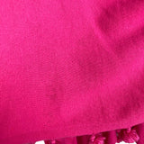 Caroline Grace Pink Cashmere Blend Tassels Poncho- Size OS (see notes)