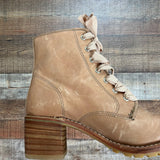 Frye Sabrina 6G Leather Lace Up Boots- Size 8.5