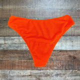 No Brand Neon Orange Textured Bikini Bottoms- Size L (we have matching top)