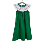 The Beaufort Bonnet Company Green Smocked Neck Dress - Size 4T (See Notes)