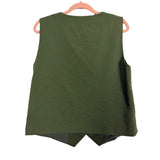 Pretty Garden Army Green Two Piece Vest Shorts Set- Size L (see notes)