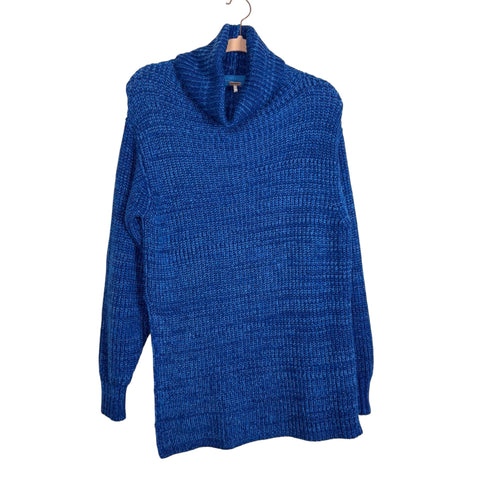 Free People Blue Turtleneck Tunic Sweater - Size XS