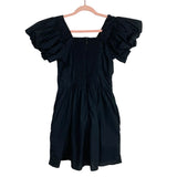 Abercrombie & Fitch Black Puff Sleeve Dress- Size M