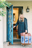 J. Crew Black Watch Tartan Tie-Neck Tiered Dress- Size 2X (sold out online)