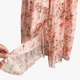 OSBLUE Pink Floral Button Up Dress NWT- Size L