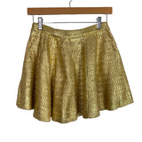 Scoop Gold Metallic Foil Skirt NWT- Size XS (sold out online)