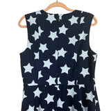 Draper James Navy Star Printed V-Neck Dress- Size 12