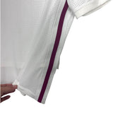 Koral White Mesh High/Low Side Stripe Top- Size XS