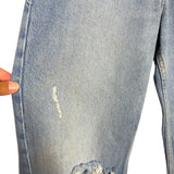 Zara Distressed Light Wash Jeans  - Size USA 4 (Inseam 29" - See Notes)
