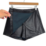 Blu Pepper Black Faux Leather Skort NWT- Size S