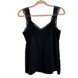 Storia Black Lace Sweetheart Neckline Tank- Size S