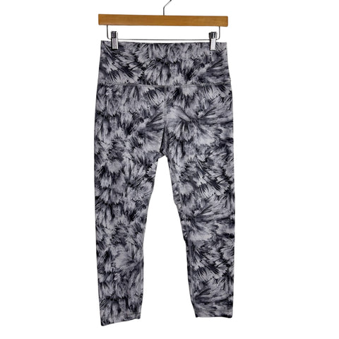 Lululemon Gray/White Pattern Leggings- Size 10 (Inseam 23”)