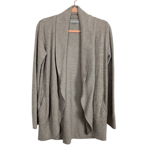 Barefoot Dreams Cozy Chic Lite Grey Cardigan - Size M
