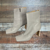 Sam Edelman Anika Faux Leather Square Toe Booties- Size 11 (see notes)