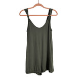 Loveriche Olive Knotted Strap Romper- Size S