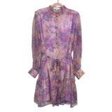 Ivy City Co. Floral Button Up Belted Dress- Size XL