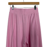 Free People Movement Pink Ribbed Two Piece Wide Leg Pant Set- Size S