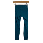 Lululemon Teal Leggings- Size 4 (Inseam 25”)