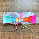 Trina Turk 25th Anniversary Colorful Strapless Padded Bikini Top- Size 2 (we have matching bottoms)