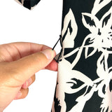 Mango Black and White Printed Dress- Size 2 (see notes)