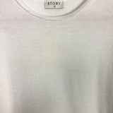 Story White/Tan/Taupe Color Block Chenille Sweater- Size S (see notes)