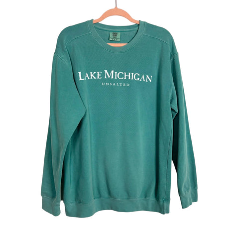 Comfort Colors Lake Michigan Crewneck Sweatshirt - Size M